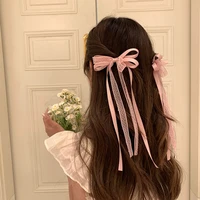 Pinces à cheveux avec ruban en maille pour femmes et filles, 2/6 pièces, accessoires de cheveux de fête 5