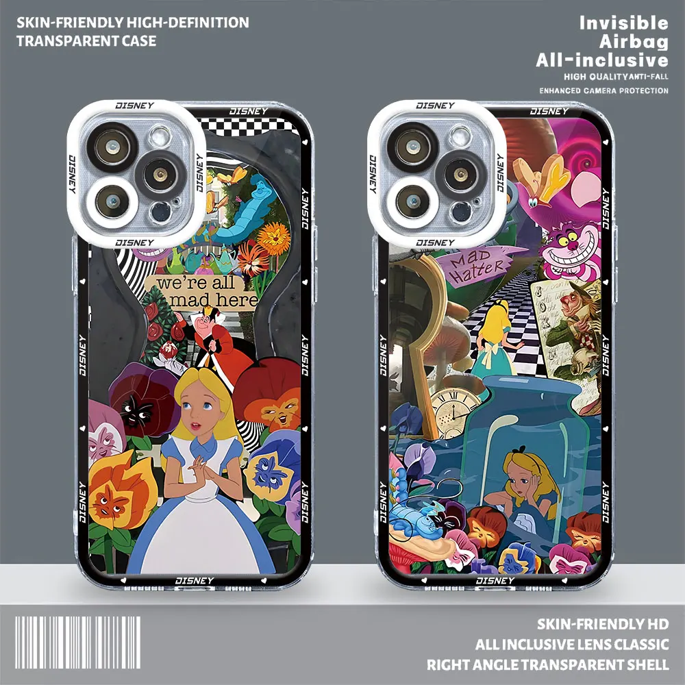 Custodia Posteriore In Silicone Trasparente Per Honor X8A X8 4G 90 Lite X9A 5G X8 Cover Disney Alice Nel Paese Delle Meraviglie Funda