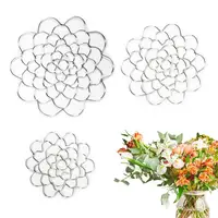 Bouquet Holder For Vase 3pcs Stainless Steel Flower Grid Fixer Floral Insert Ring Flower Art Decoration Flower Arranger Twist 1