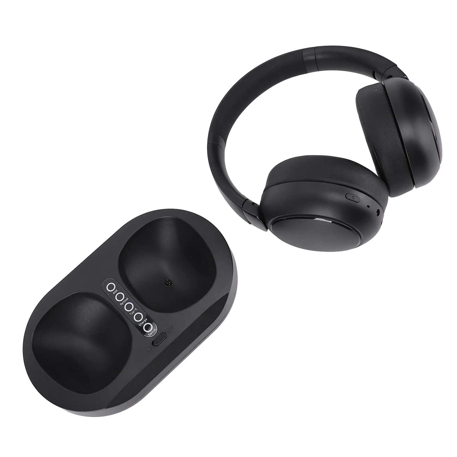 سماعة رأس تلفزيون لاسلكية لمشاهدة التلفزيون 2.4G ب...