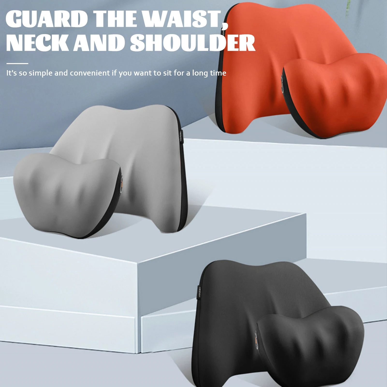 

Lumbar Support Cushion for Car Seats Memory Foams Support Cushion for Lower Back Ideal Lumbar Cushion
