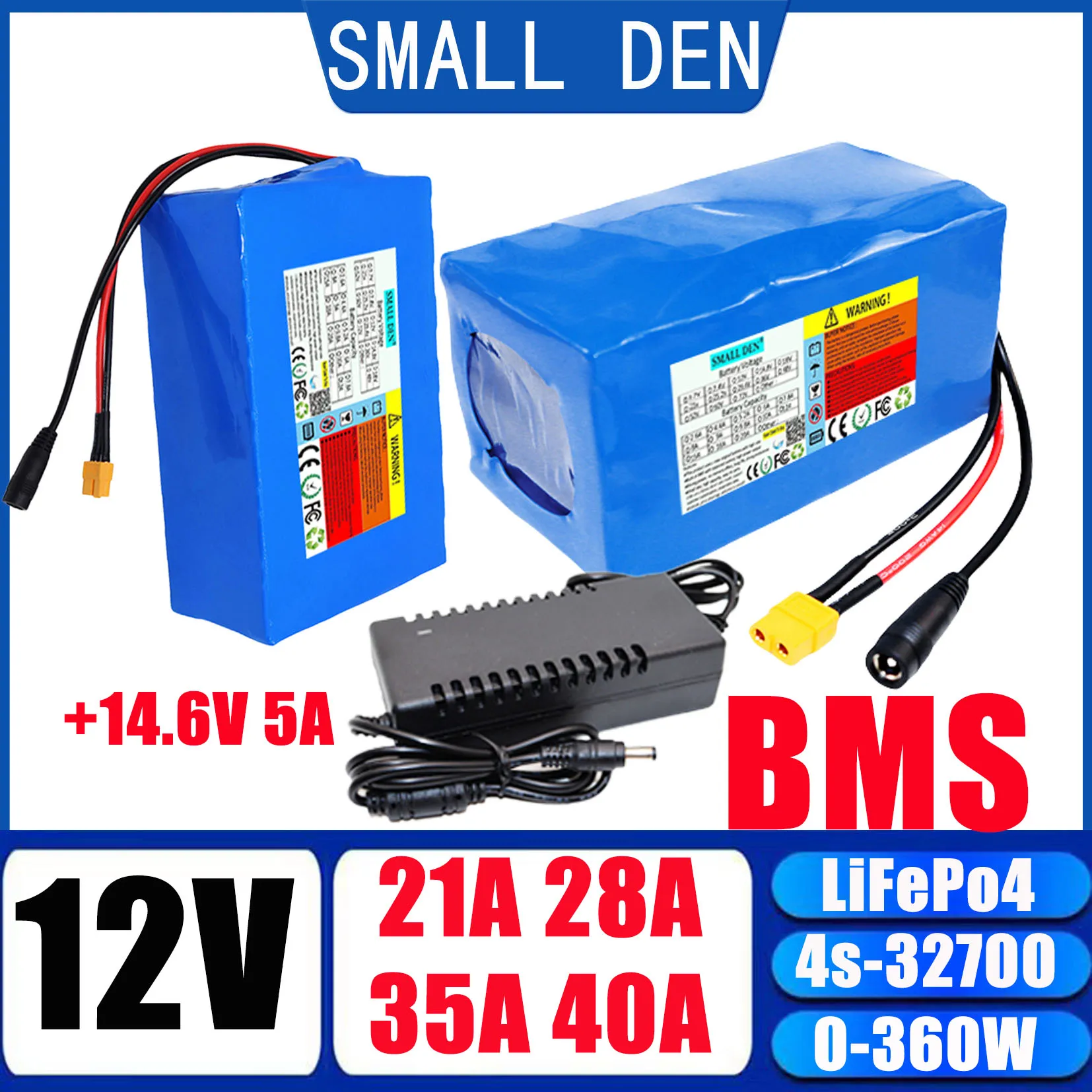 

12V Lifepo4 battery 32700 21ah 28ah 35ah 40ah High performance with BMS outdoor solar power supply Toy car rechargeable battery