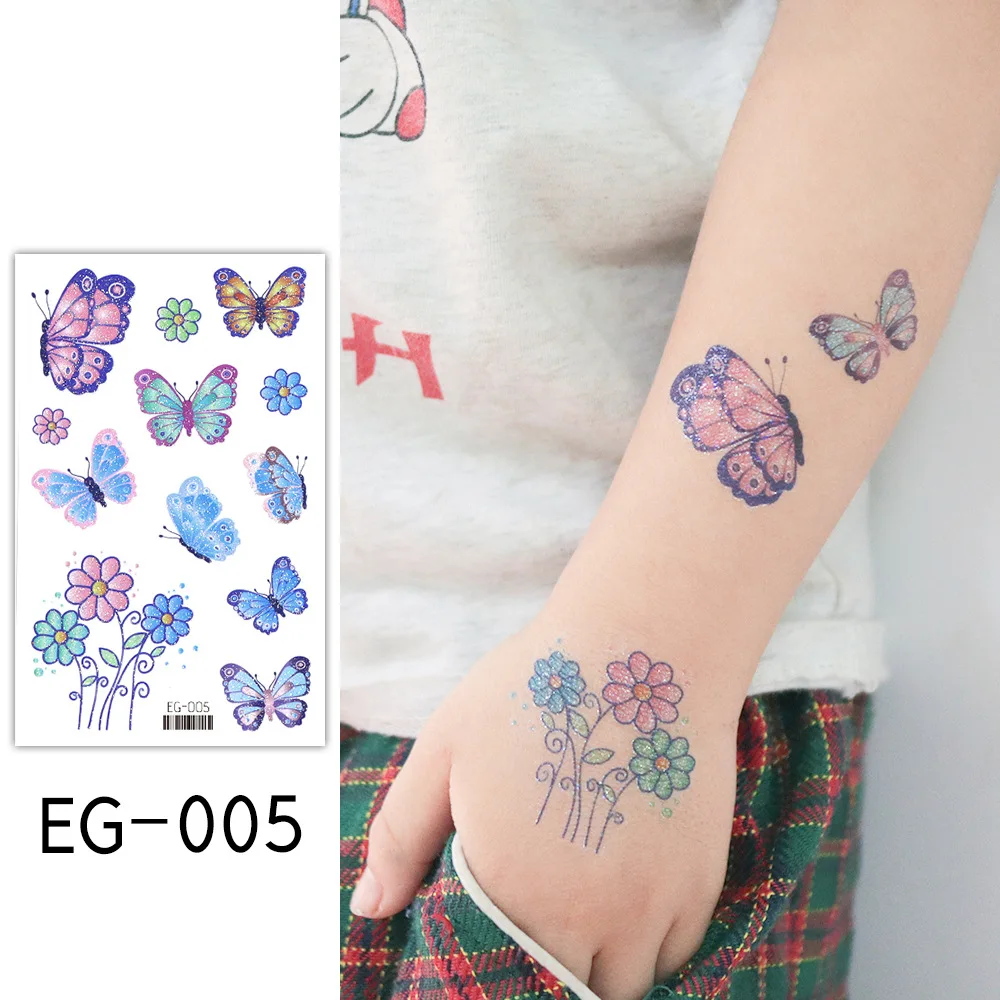 Oldschool Cartoon Cute Small Tattoo Sticker Waterproof Girl - Temu Japan