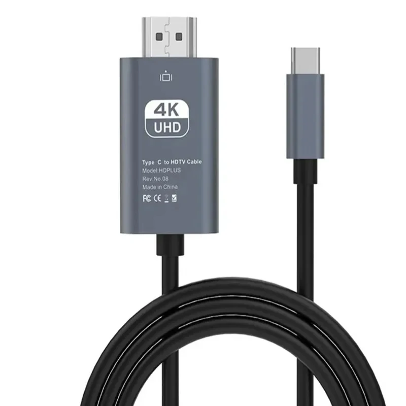 Фото Кабель-переходник с Type C на 4K, 30 Гц, HDMI-совместимый №1