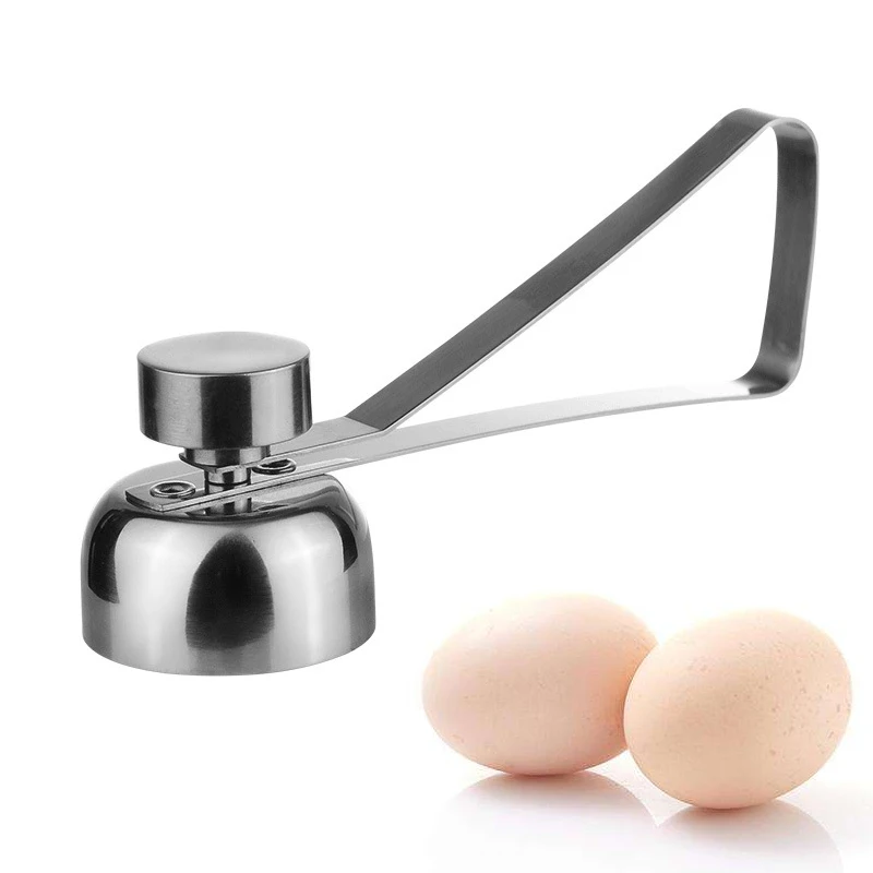 Metal Eggshell Cutter Egg Opener Shell Opener 304 Stainless Steel Boiled Raw Egg Creative Kitchen Tool Shell