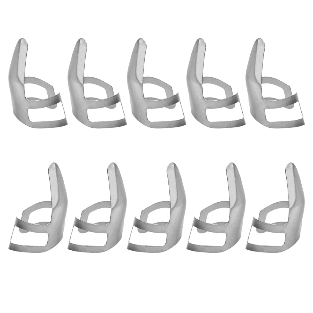 4pcs Stainless Steel 1 Thumb And 3 Finger Nail Guitar Picks Plectrums Set Metal Acoustic Electric Bass Guitar Accessories