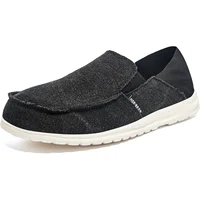 HOBIBEAR Slip On Loafer for Men Zero Drop Canvas Loafer lightweight Flat Boat Shoes 1