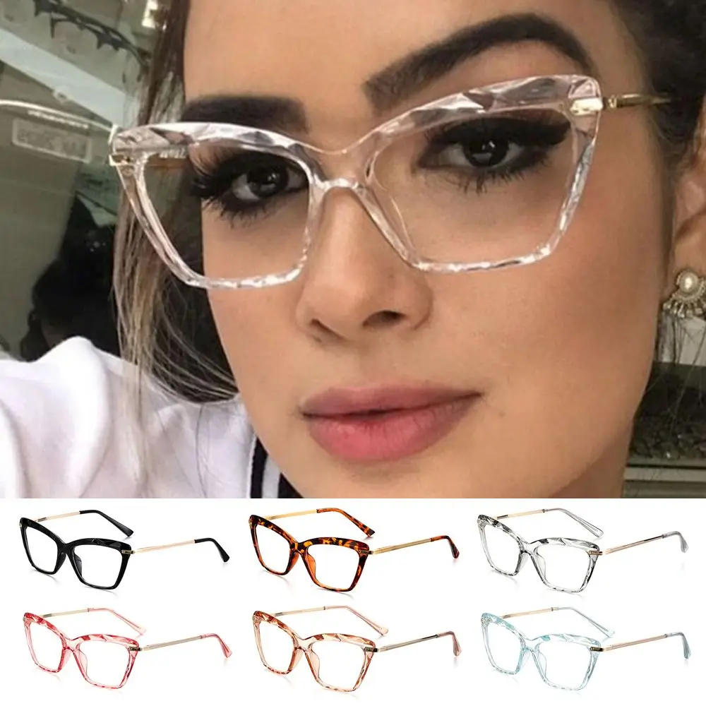 CanBeEquippedwithWomensEyeglassFrameFacetedCrystalEyeglasses