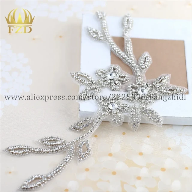 FZD (30pieces) Wholesale Handmade Hot Fix Crystal Sew On Pearls Bridal  Rhinestone Applique for Wedding Sash Belt Waistband DIY - AliExpress