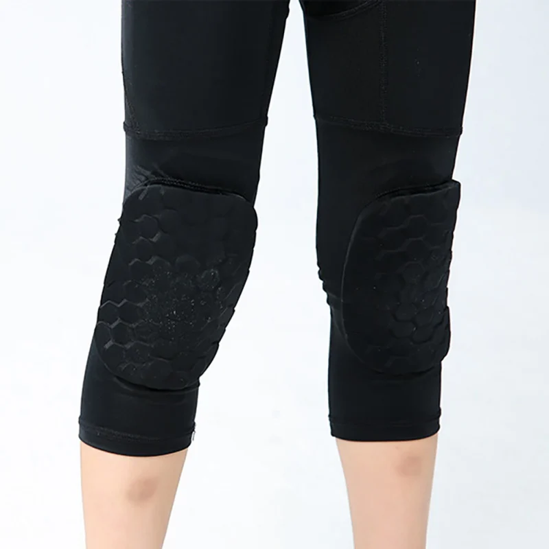 Collants de sport rembourrés pour garçons, pantalons de compression de basket-ball, leggings d'entraînement athlétiques, fournitures de rembourrage