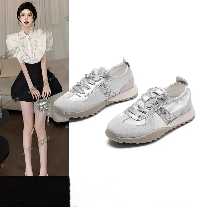 Retro Women's Deqin Shoes Autumn Winter Breathable Soft Bottom Agan Casual Versatile White Shoes Rubber Outsole High Top