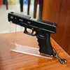Mini Toy Gun 1:3 G17 Alloy Pistol Model Disassemble Mini Gun Toy Keychain Bag Pendant Craft for Chlidren Adults 5