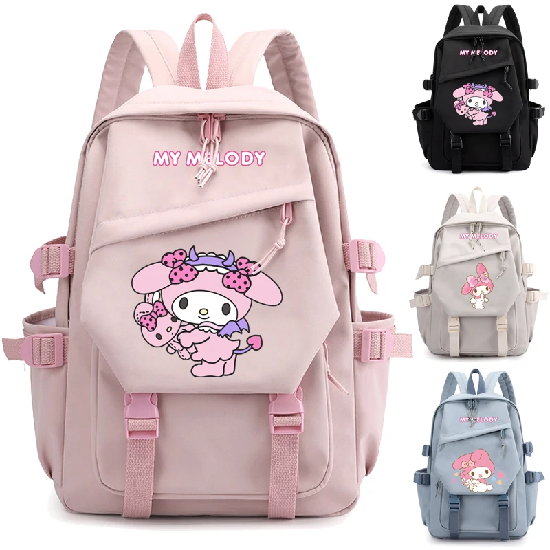 Sanrio плюшевая игрушка My Melody рюкзак для детей девочек мальчиков Черный Синий Школьный Рюкзак Kawaii студент школьная сумка для ноутбука рюкзак большой подарок