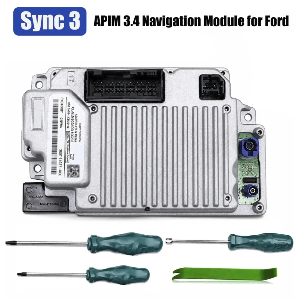 포드 링컨용 싱크 3 APIM 3.4 네비게이션 모듈 교체 부품 (VIN 프로그래밍된 NAV HP5T14G371CAG)