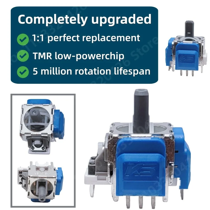 10 個 K-SILVER JS13 プロ + TMR 電磁ジョイスティック PS5 交換部品用