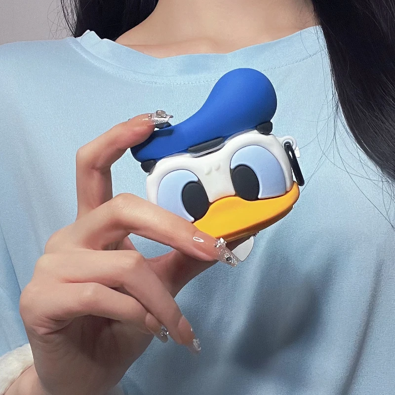 

Cute cartoon Disney Donald Duck 3D Earphone Protection for AirPods 1/2, Pro, 3, Pro 2 Convenient to carry Earphone Cases