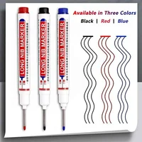 iLMH 1-40PCS Marqueurs à pointe longue pour trous profonds, pour perforer le métal, stylo imperméable, pour salle de bain, travail du bois, décoration, multi-usages 6