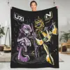 Robot Murder Drones Anime Movie Warm Soft Blankets Uzi Travel Plush Throw Blanket Fashion Chair Flannel Bedspread Sofa Bed Cover 1