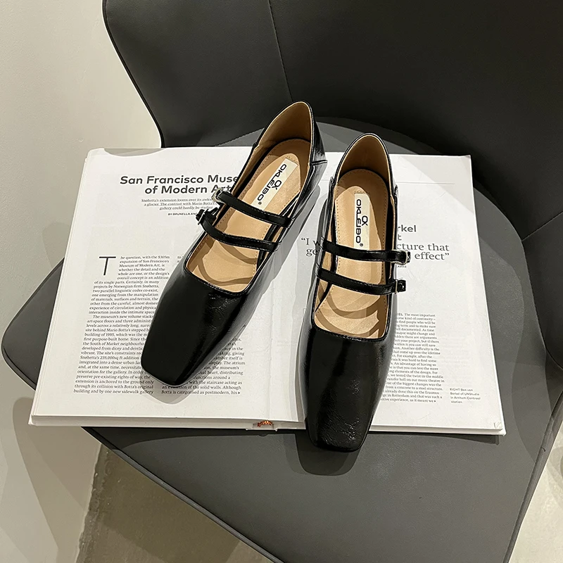 2024 Summer New Crystal Women Mary Jane Shoes Fashion