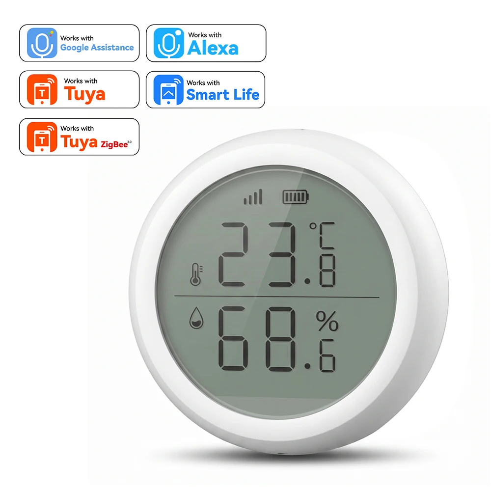 Smart Indoor Wireless Temperature & Humidity Sensor