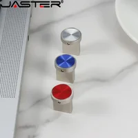 Mini Metal USB Flash Drive 128GB High Speed Memory Stick 64GB Blue Waterproof Pen Drive 32GB Circular Button USB Stick 16GB 8GB 6