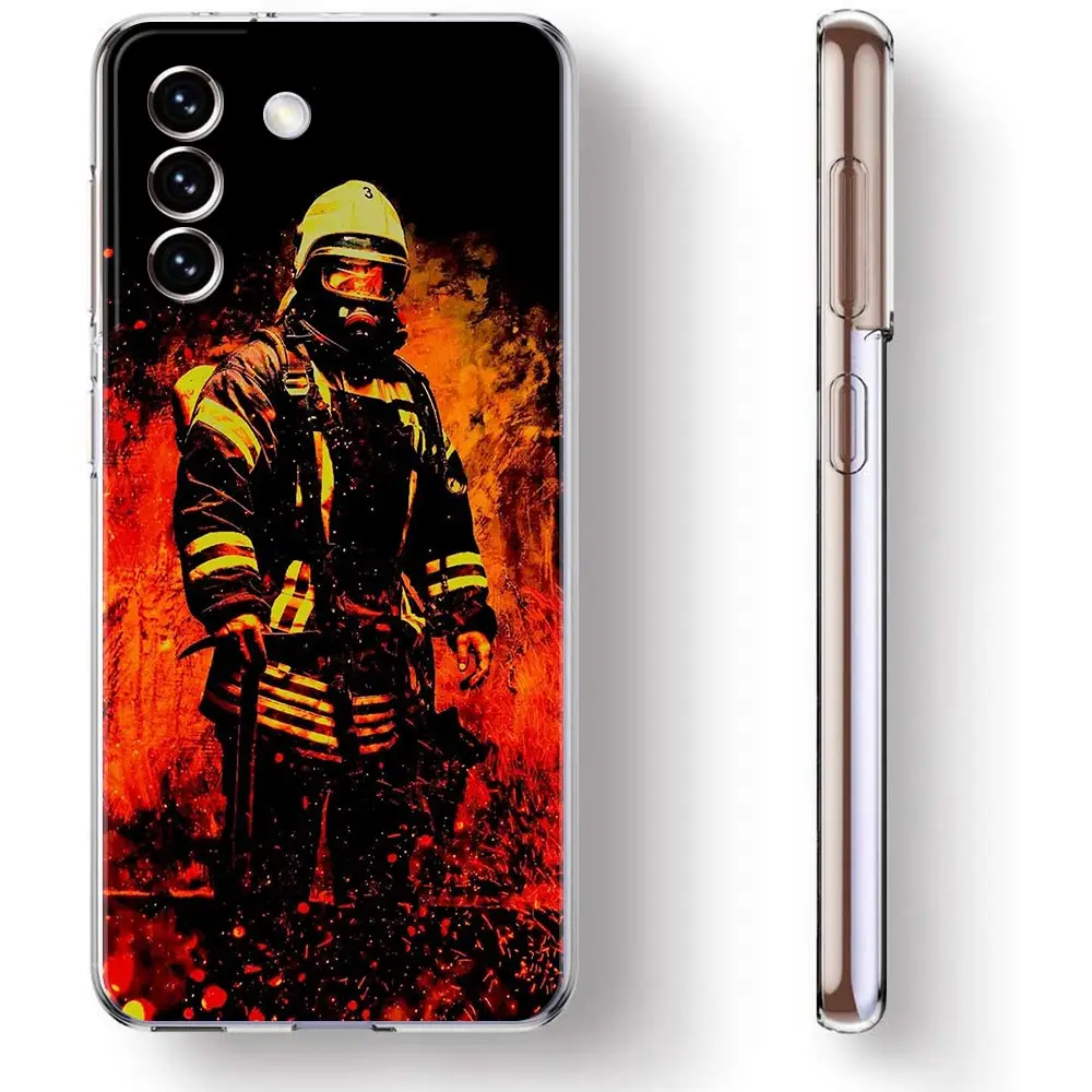 Firefighter Heroes Fireman Clear Phone Case