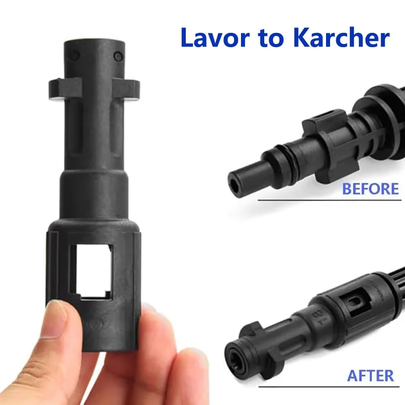 High-pressure Washer Bayonet Fitting Converter Adapter for Bosch(Old)Lavor to Karcher Gun For Car Cleaning Machine Spray 4