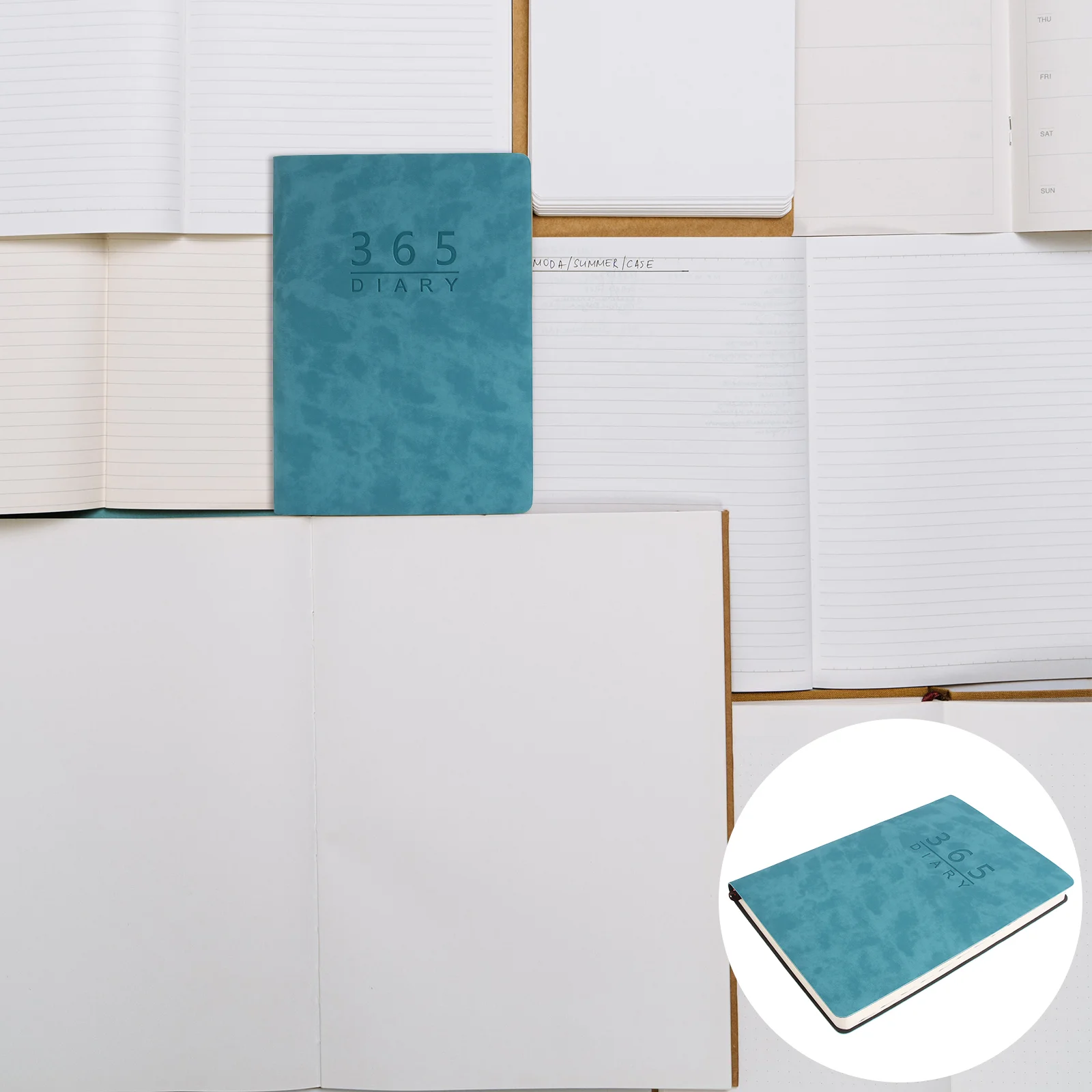 

2021- 2022 Planner The Notebook Diary Plan Notepad Students Stationery For Office School Home A5 Blue