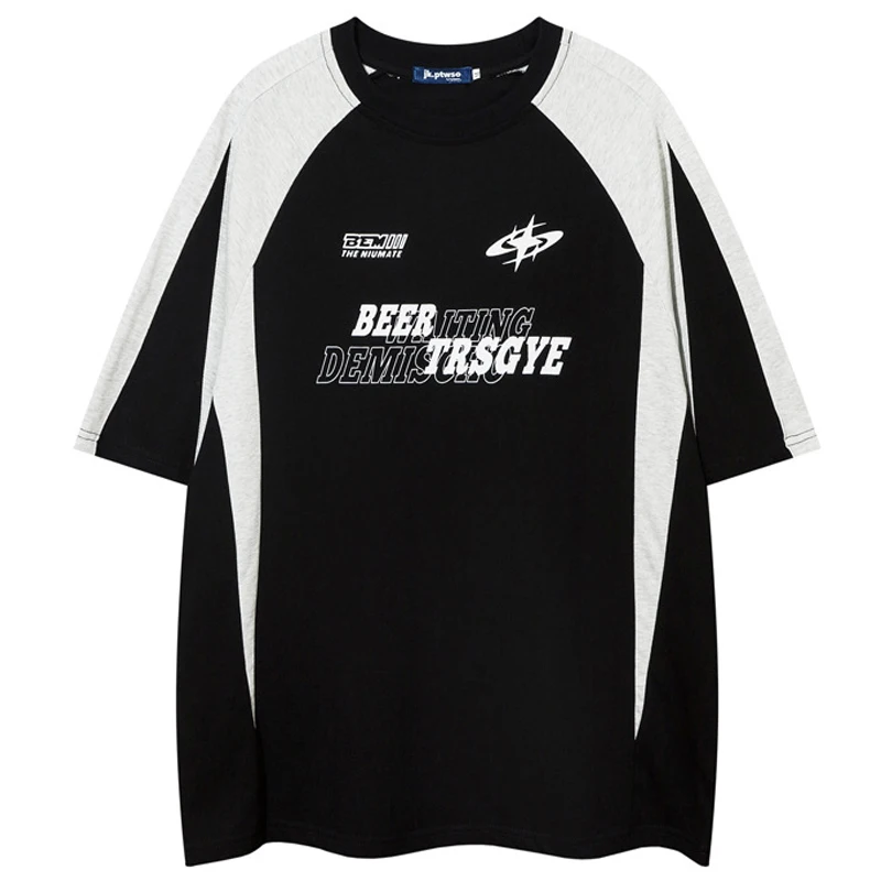 

Футболка мужская в стиле ретро, уличная одежда в стиле хип-хоп, Готическая футболка с графическим принтом надписи, Повседневная хлопковая рубашка с коротким рукавом в стиле Харадзюку, 2024