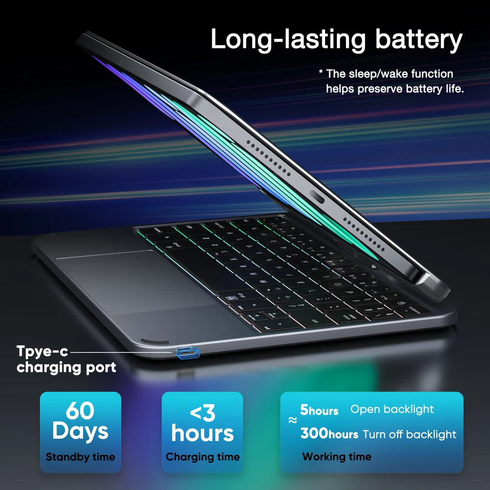 使用2日 doqo iPad mini 6/7 キーボードケース タッチパッド付 Amazon.com: doqo iPad mini 7/Mini 6 Keyboard case 2021/2024