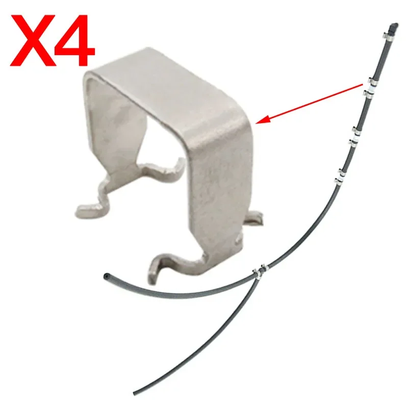 4X Fuel Return Pipe Hose Cable Line Clamp Clip Injection Nozzle for Opel Astra H J Meriva A B Zafira B Corsa C D Mokka 817045 fuel line connector,hose coupler