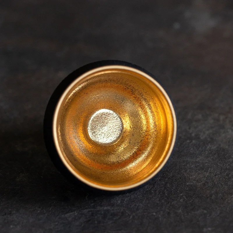 Coarse pottery ceramic master cup, high-end Chinese retro tea drinking cup gift box, a must for gifts at the company's annual