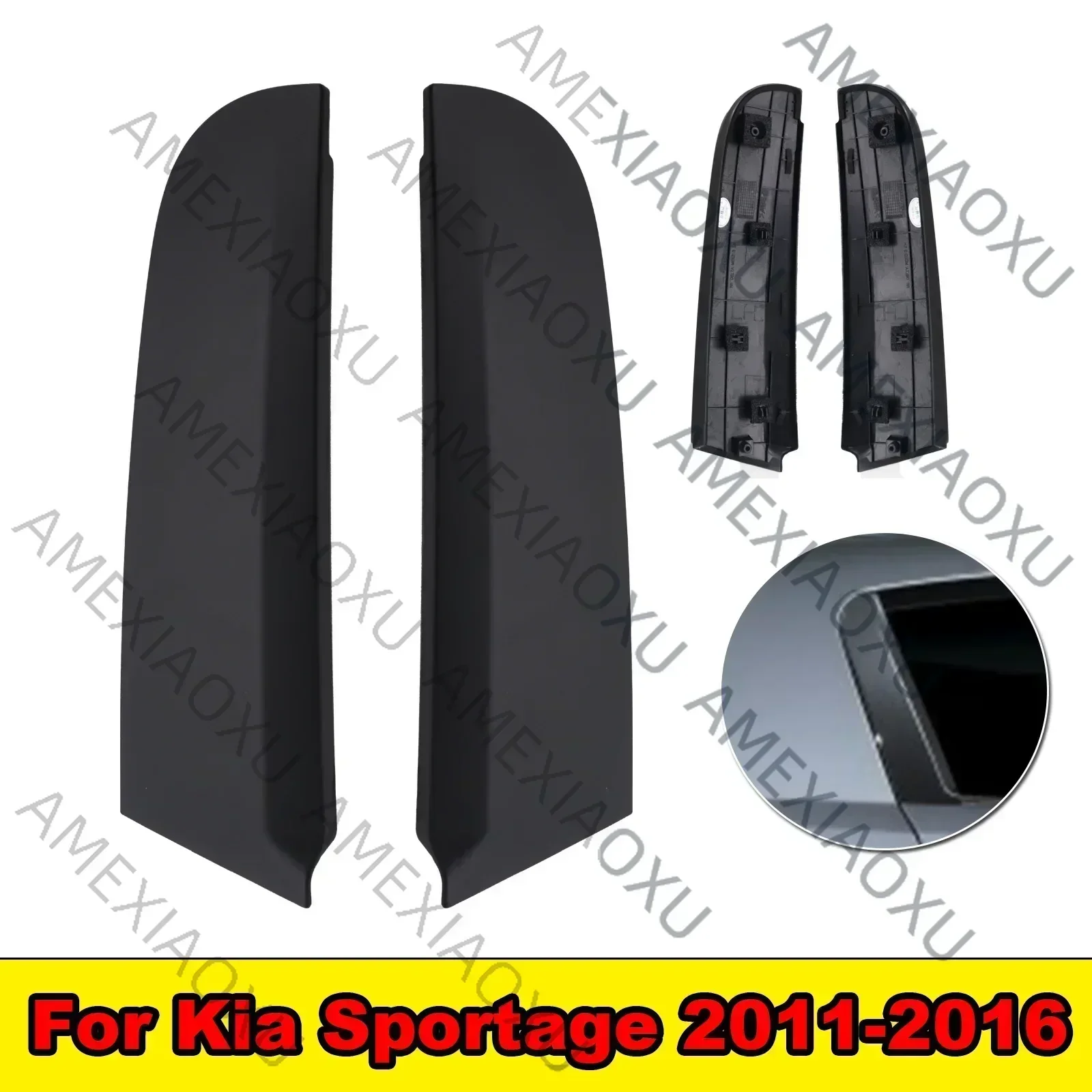 Car Outside Stylish Appearance Replacement R&L Door Pillar Molding For Kia Sportage 2011 2012 2013 2014 2015 83270-3W000