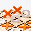 Parent-Child Interaction Wooden Board Game XO Tic Tac Toe Chess Funny Developing Intelligent Educational Toy Puzzles 4