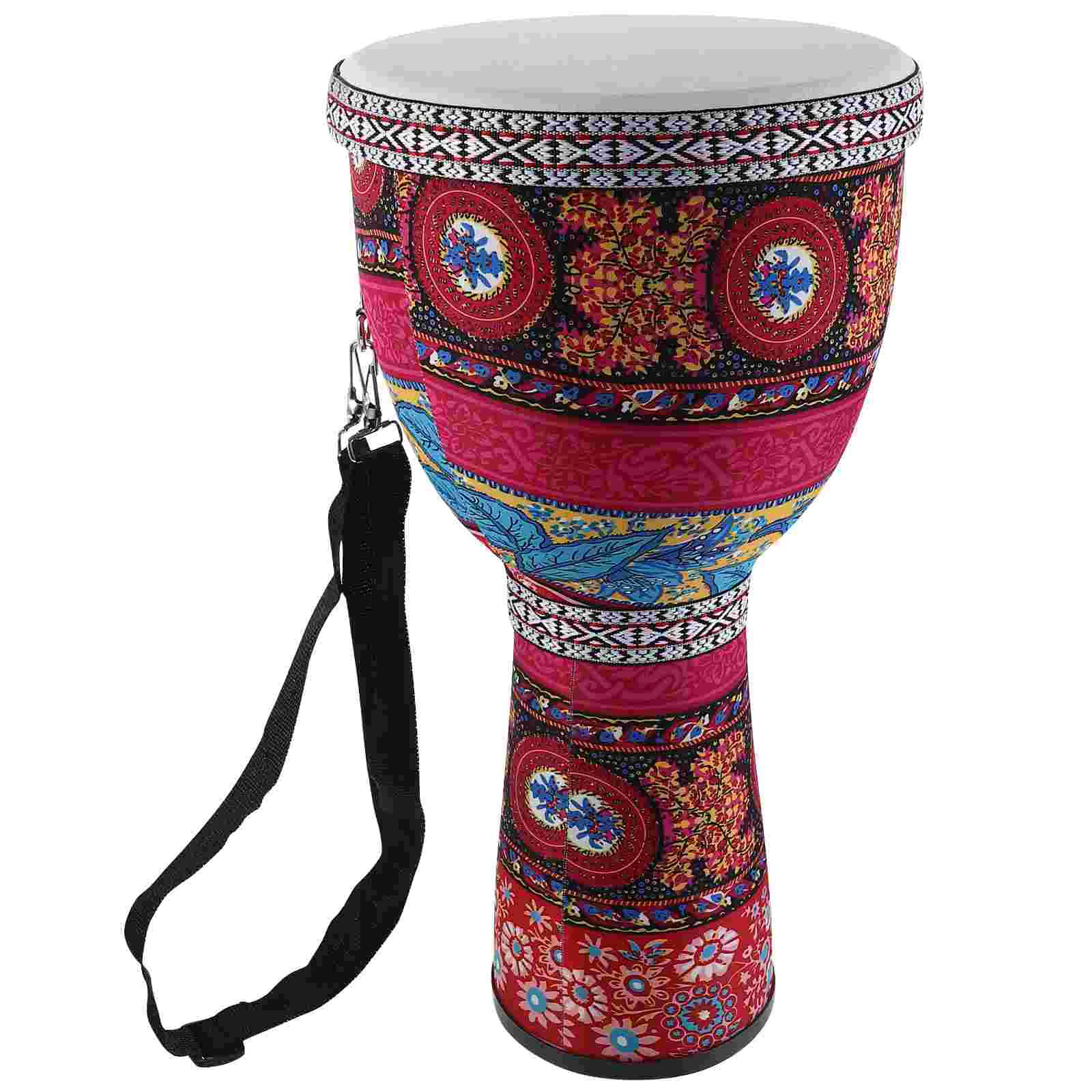 8Pcs African Drum Djembe Kids Toy Hand Drums For Percussion Instrument With Strap Safe Material Large Head Size Musical