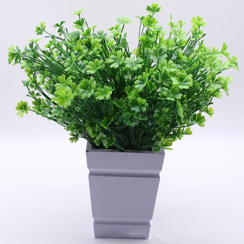 57BranchesArtificialFourLeafCloverInsFashionLuckyGrassFlower