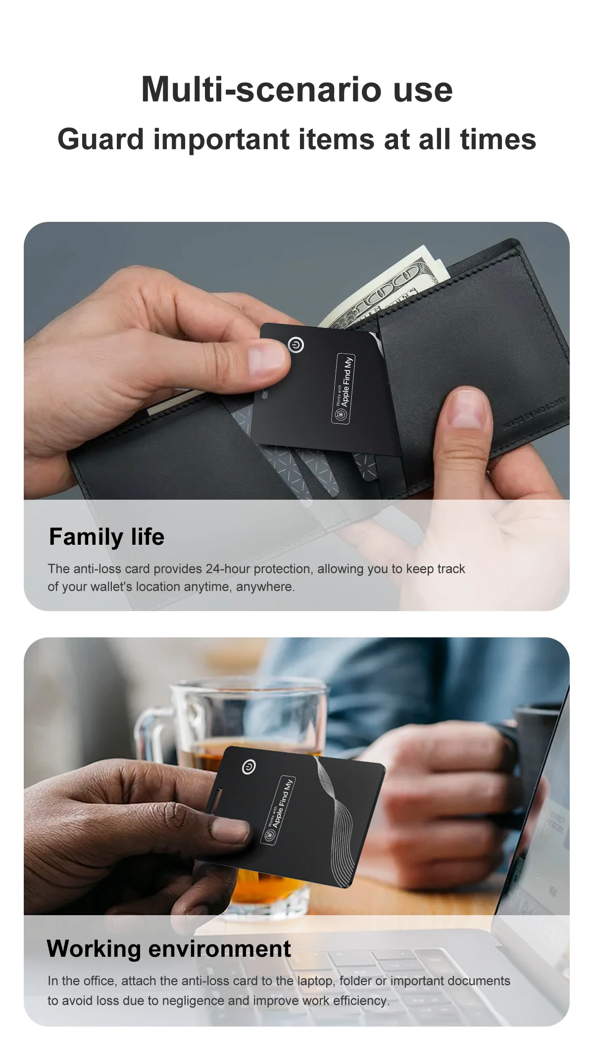 Portable GPS Anti-Loss Wallet Tracker Card