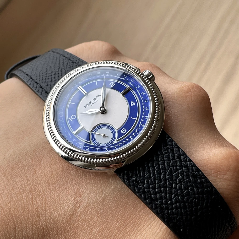 PierrePhilippeRetroMenWatchUltra-ThinWatch38mmPowerreserve:80hoursHandWindMechanicalWaterproofRelojHombre-AliExpress