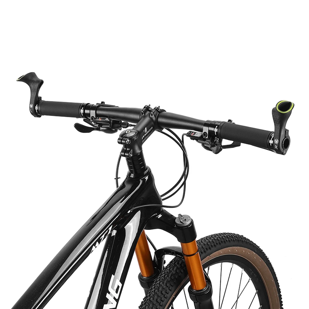 Bicycle Handlebar Grips Comfortable Fluorescence Bicycle Bar Ends Ergonomic Design Nylon Cycling Accessory