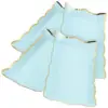4 Pcs Square Paper Lace Plate Cardboard Serving Platters Cookie Candy Table Containers Blue Plates Trays Fruit Party 1