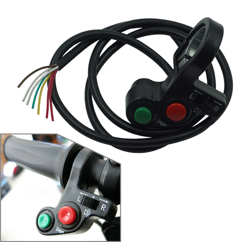 

Руль для мотоцикла, квадроцикла, электровелосипеда, 7/8 дюйма, сигнал поворота, ВКЛ./ВЫКЛ., светильник 3 в 1 переключатель