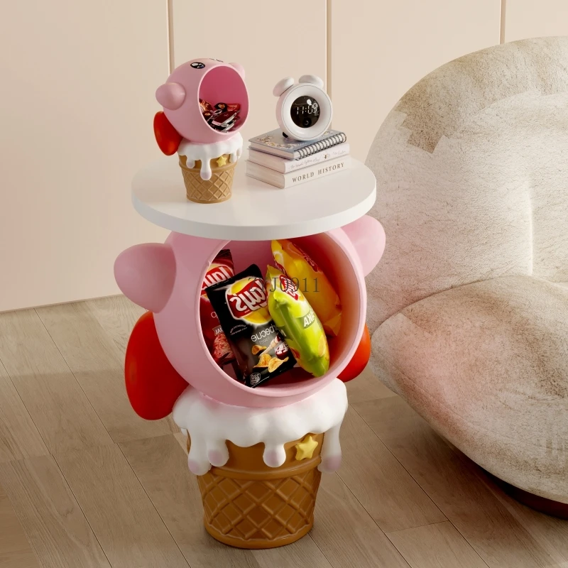 *New children's bedroom bedside table living room cartoon side table creative cartoon decoration storage cabinet display rack