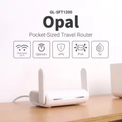 Secure Travel WiFi Router - AC1200 Dual Band Gigabit Ethernet (EU UK Plug)