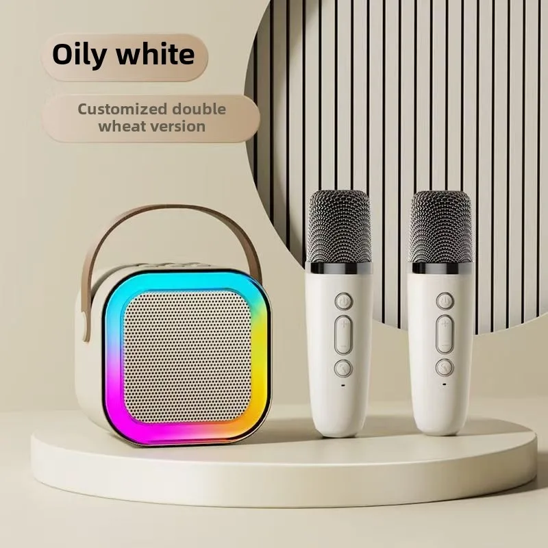 Wireless Microphones Machine KTV DSP System Bluetooth Speaker HIFI Stereo Surround For Kids And Adults Party Gift