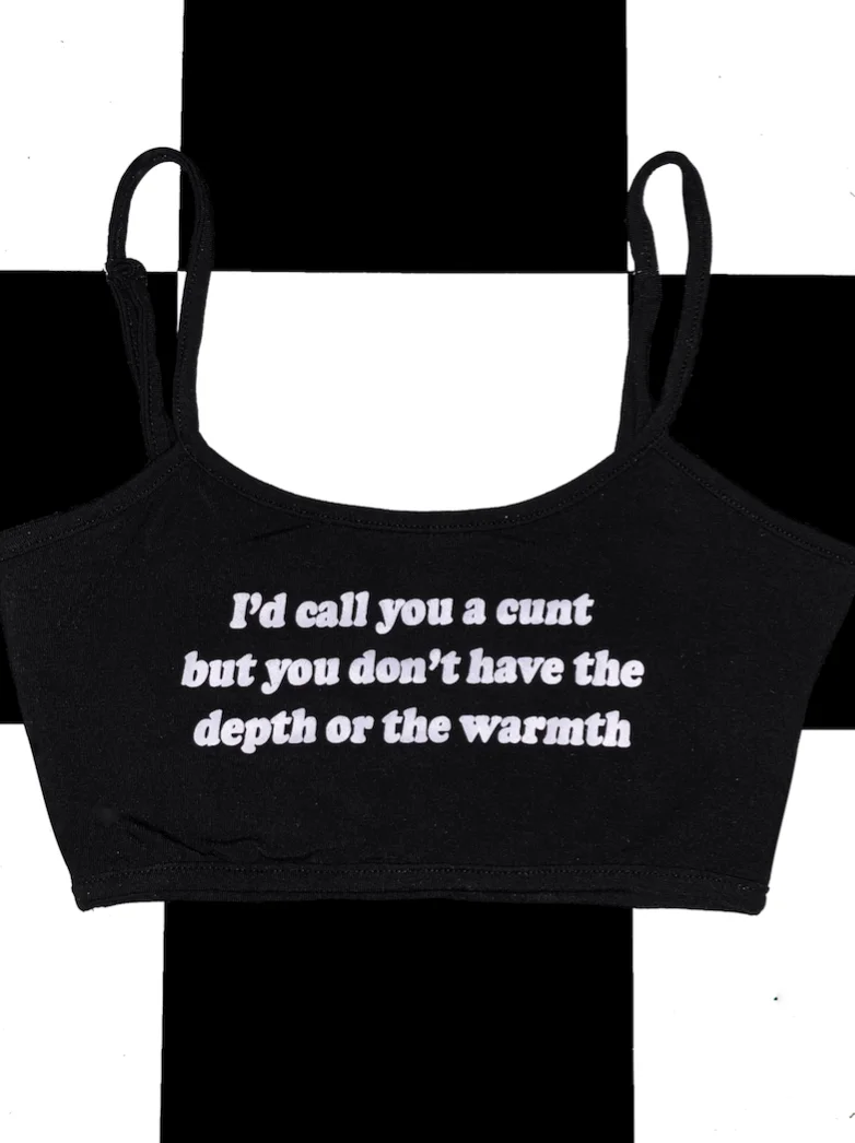 Y2k Clothes 90s Emo Punk Figure Graphics Embroidery Camisole Top Grunge