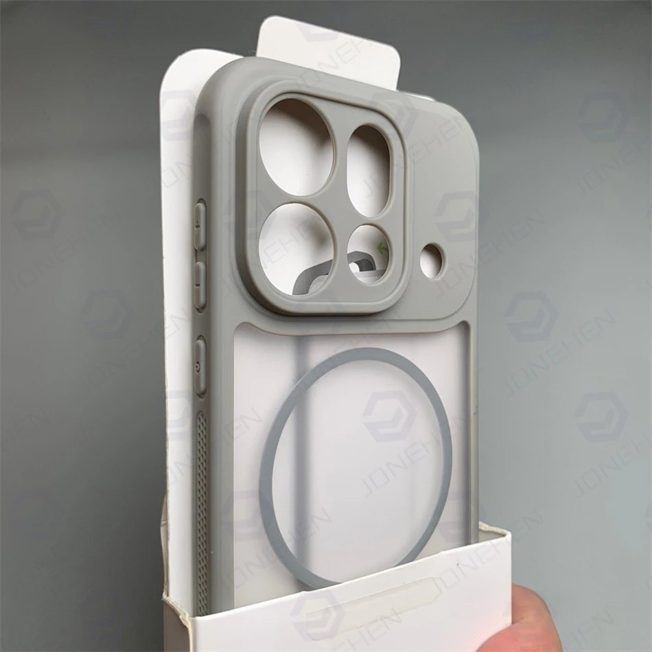 Magsafe Magnetic Frosted Armor Case - Translucent Hybrid Shockproof Cover