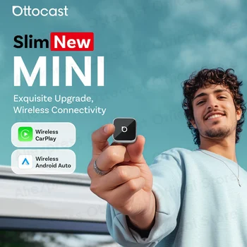 OTTOCAST Cube MINI Wireless Adapter for CarPlay iPhone 6+ & Android 11+