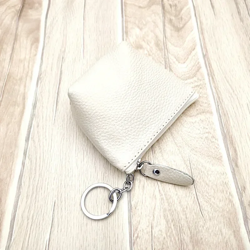 Vintage Genuine Leather Mini Coin and Card Holder Pouch