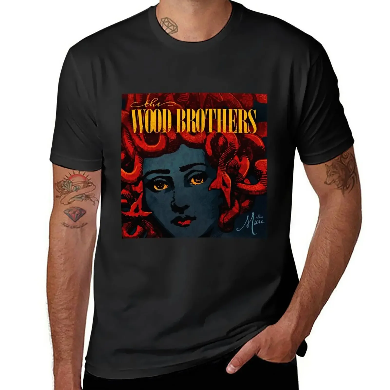 

The Wood Brothers T-Shirt customizeds oversized vintage clothes slim fit t shirts for men
