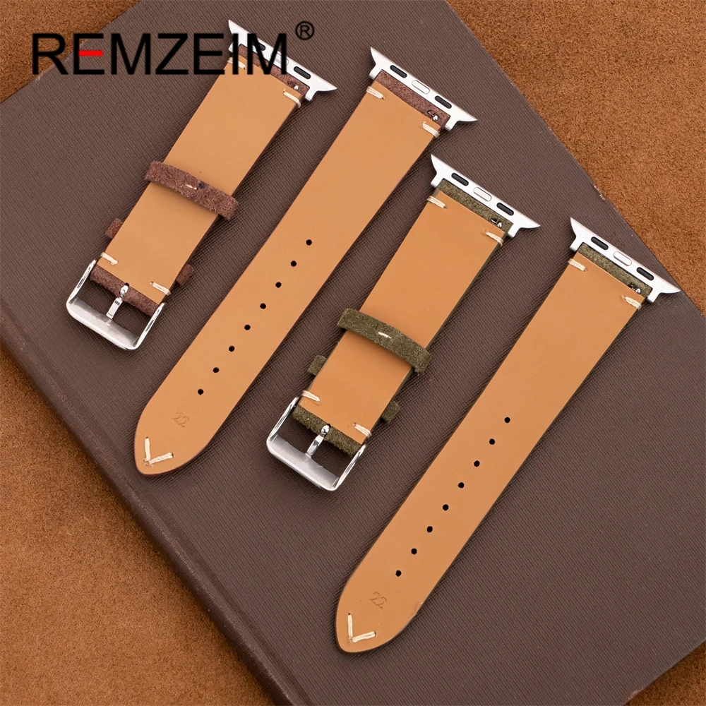 Premium Suede Strap for Smartwatch Wristbands